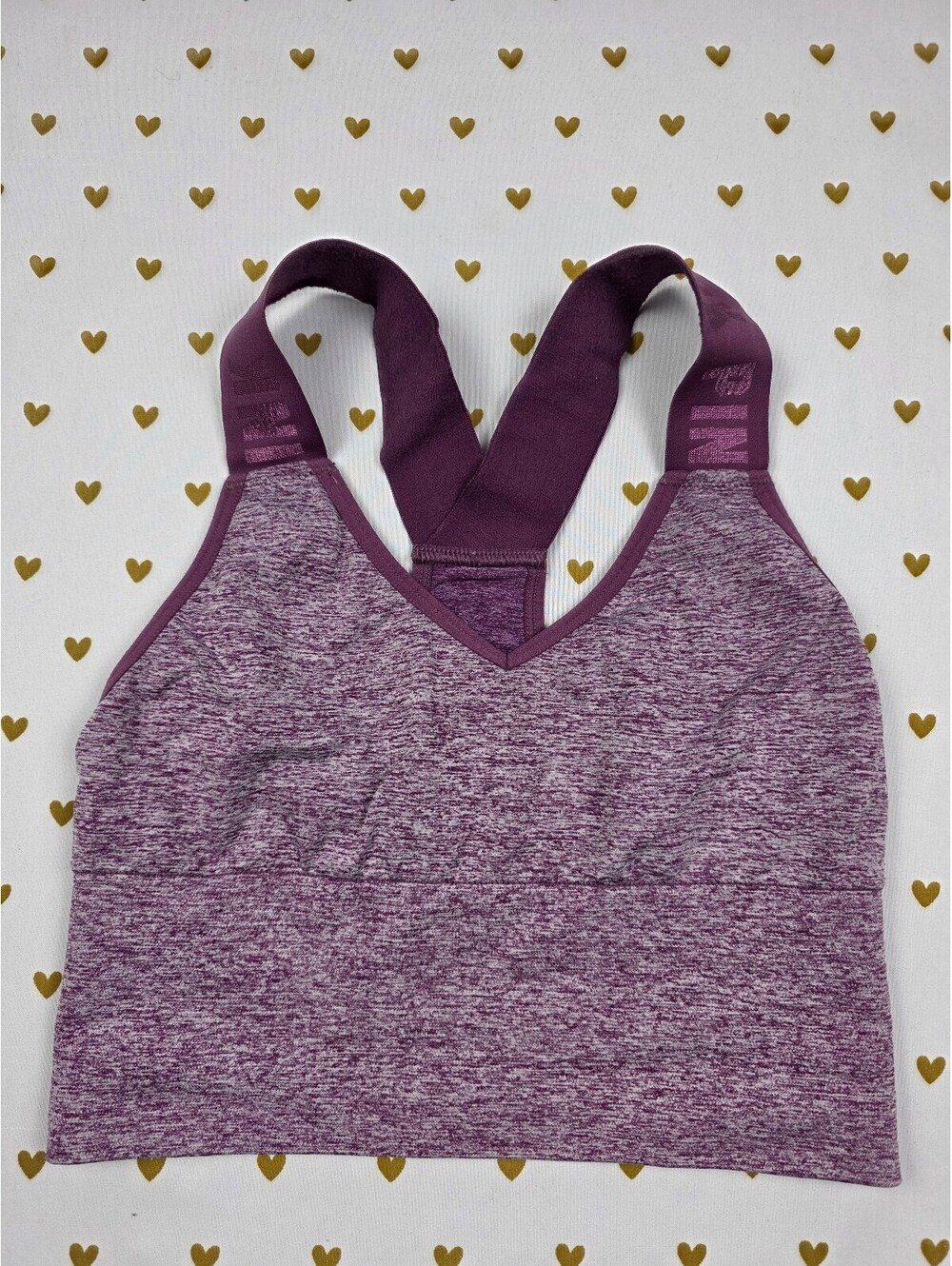 Victorias Secret Pink Active Maroon XS Bralette Bra Top Tank